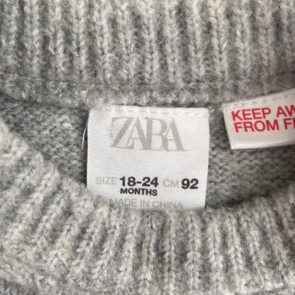 Zara baby teddy bear sweater size 18-24 months - Picture 6 of 8